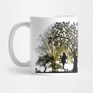 on a swing Mug